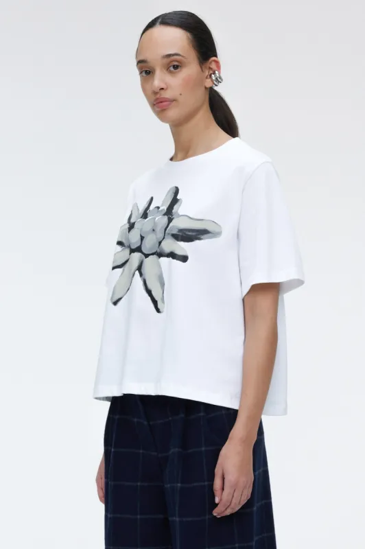 Flower Print T-Shirt White sold by Ivalo.com