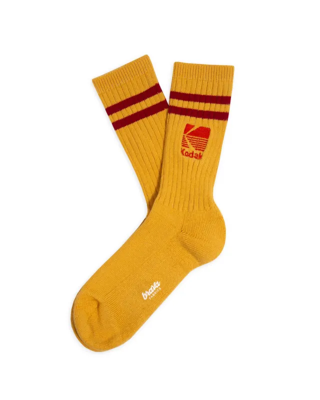 Kodak Ribbed Socks Yellow sold by Ivalo.com