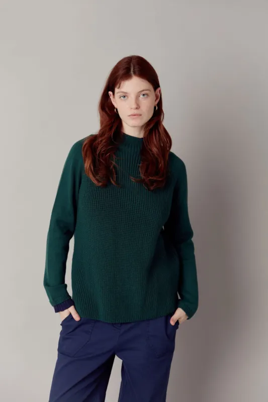Katty Fine Merino Wool Jumper Ivy Green sold by Ivalo.com