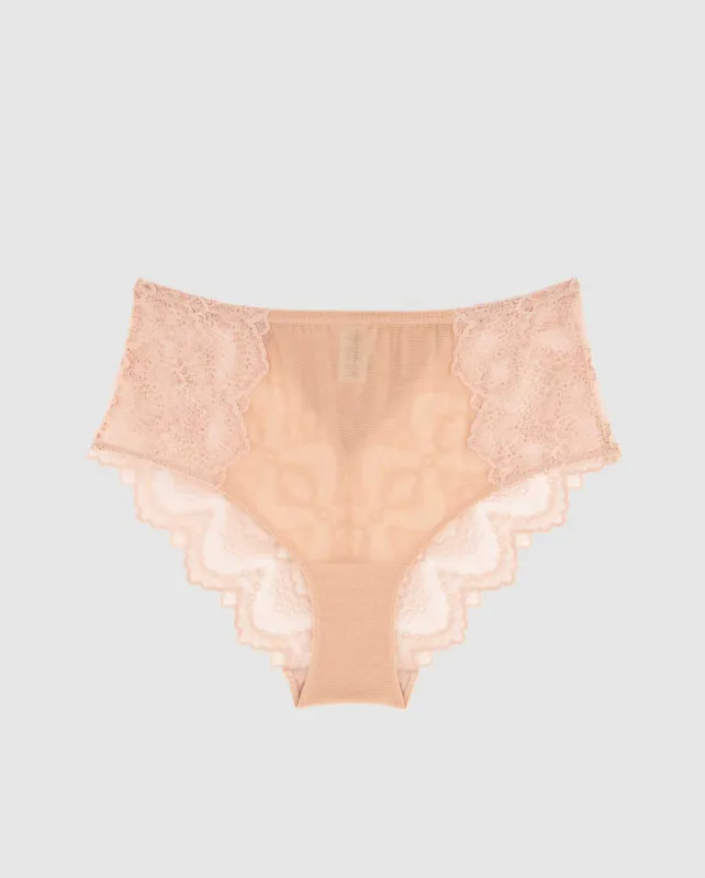 Lace Highwaist Briefs Nude sold by Ivalo.com