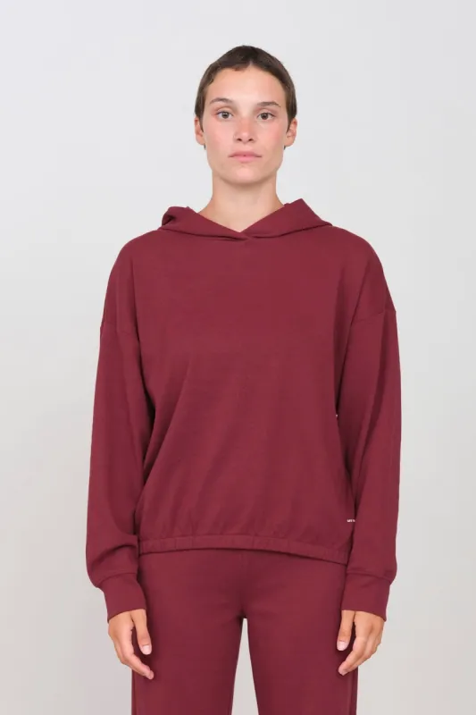 Interlock Short Hoodie Prune sold by Ivalo.com