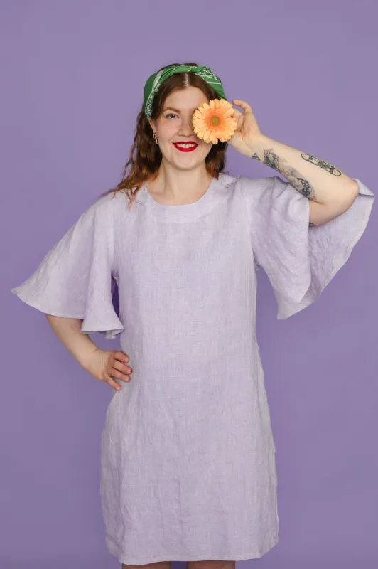 Mini-Hulja Linen Dress Lilac sold by Ivalo.com