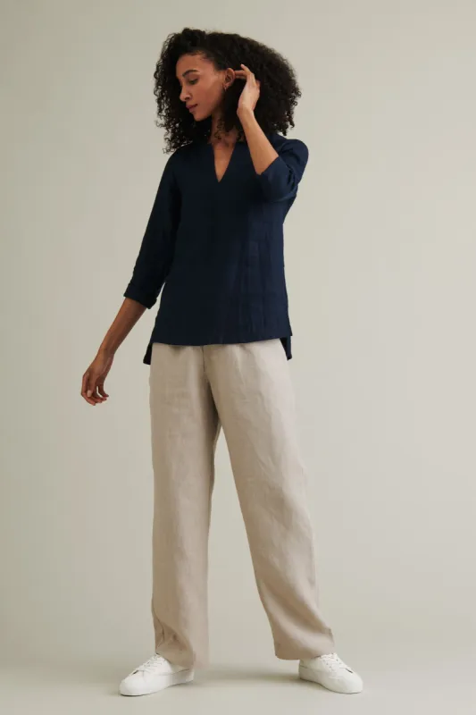 Rumar Linen Shirt Blueberry sold by Ivalo.com