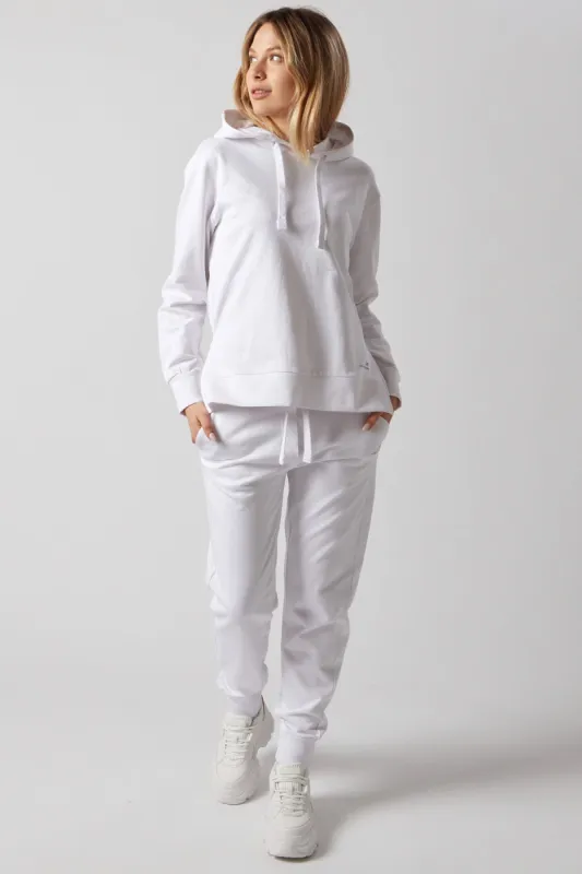 Women's Sweatsuit Set With Slits White sold by Ivalo.com