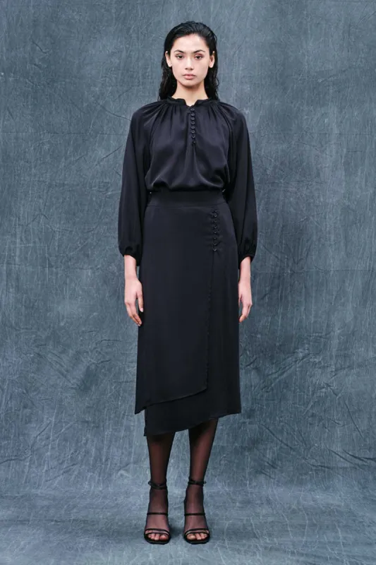 Pure Viscose Button Blouse sold by Ivalo.com