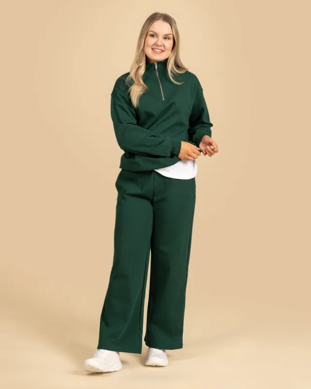 Wide-legged Pants Dark Green sold by Ivalo.com