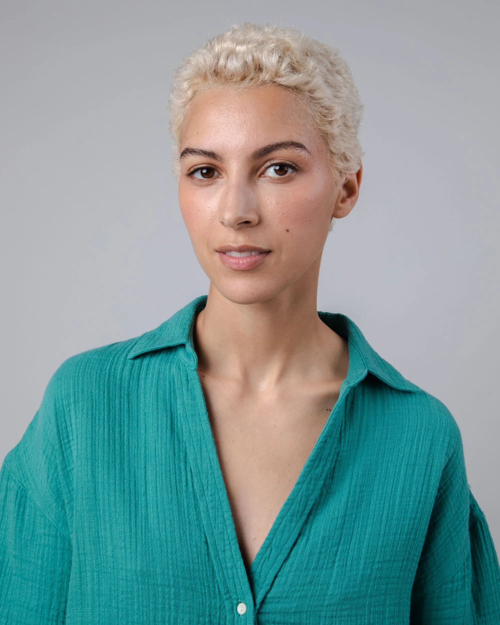 Bubble Oversized Cropped Blouse Jungle Green sold by Ivalo.com product image thumbnail 3