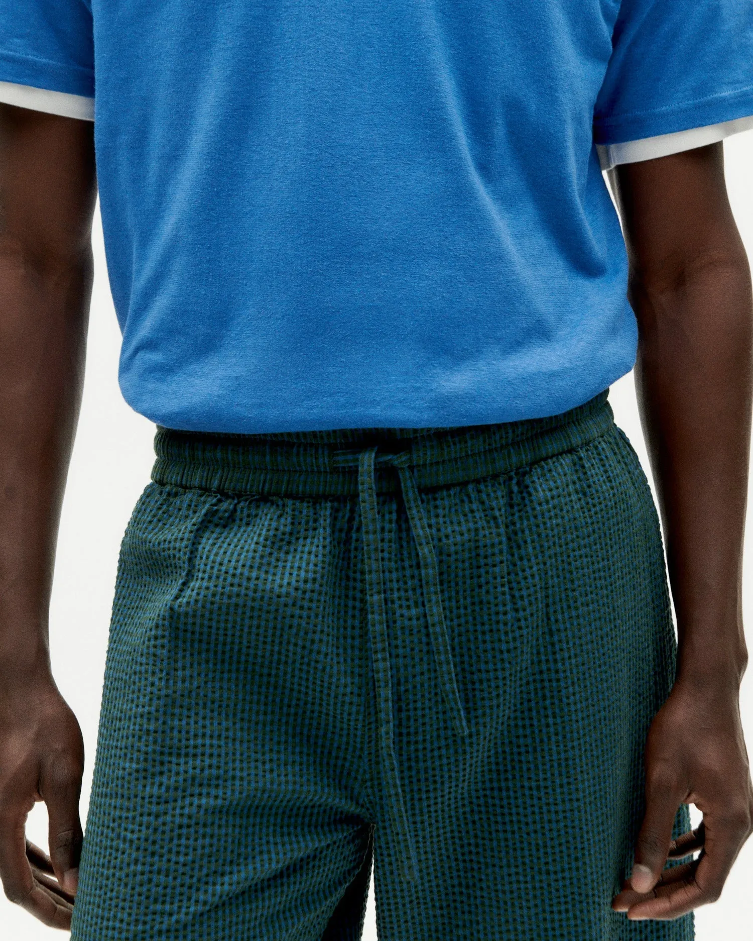 Men's Henry Seersucker Shorts Green sold by Ivalo.com product image thumbnail 2