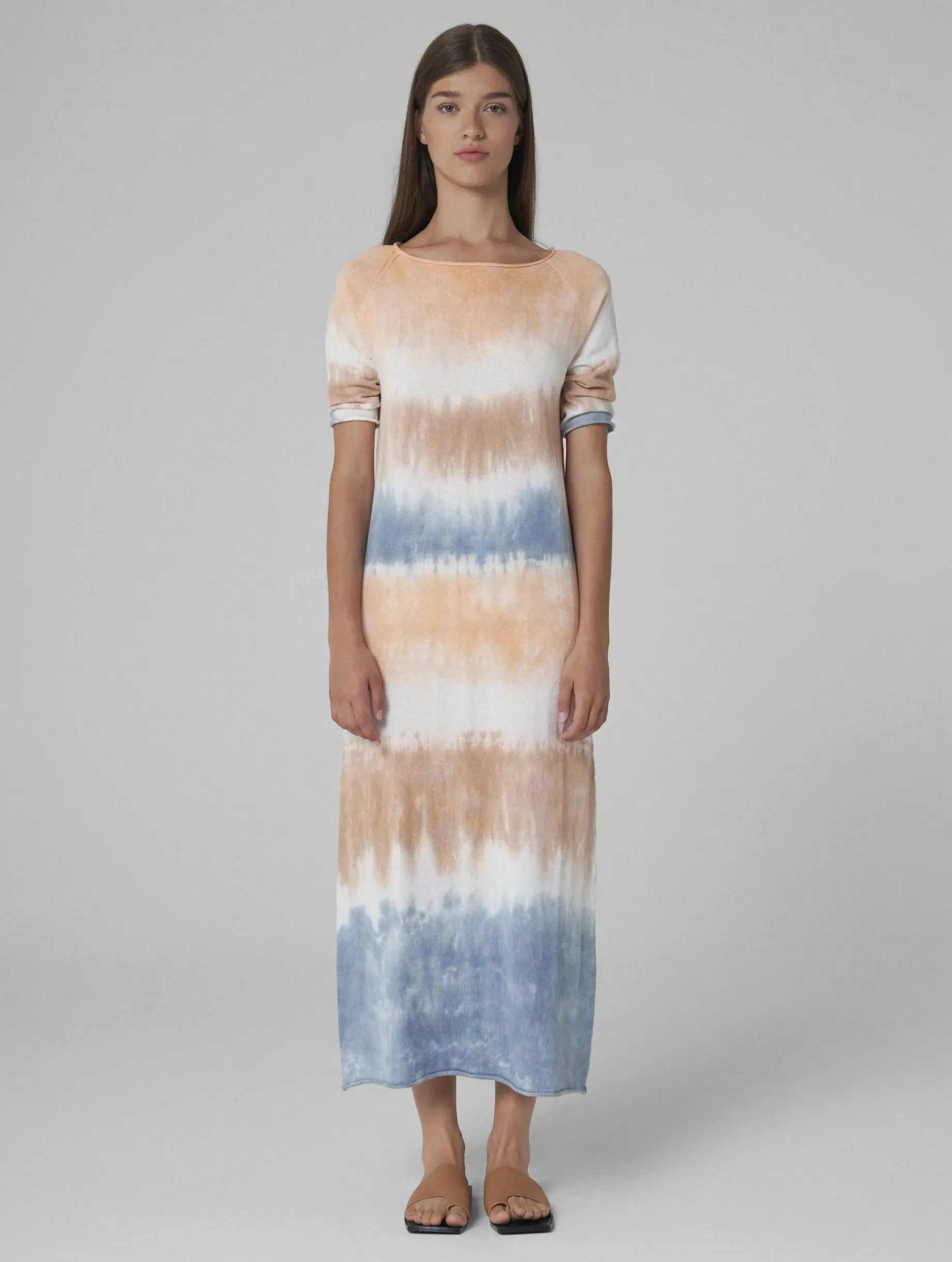 Mariane Tie-dye Dress Blue Orange sold by Ivalo.com