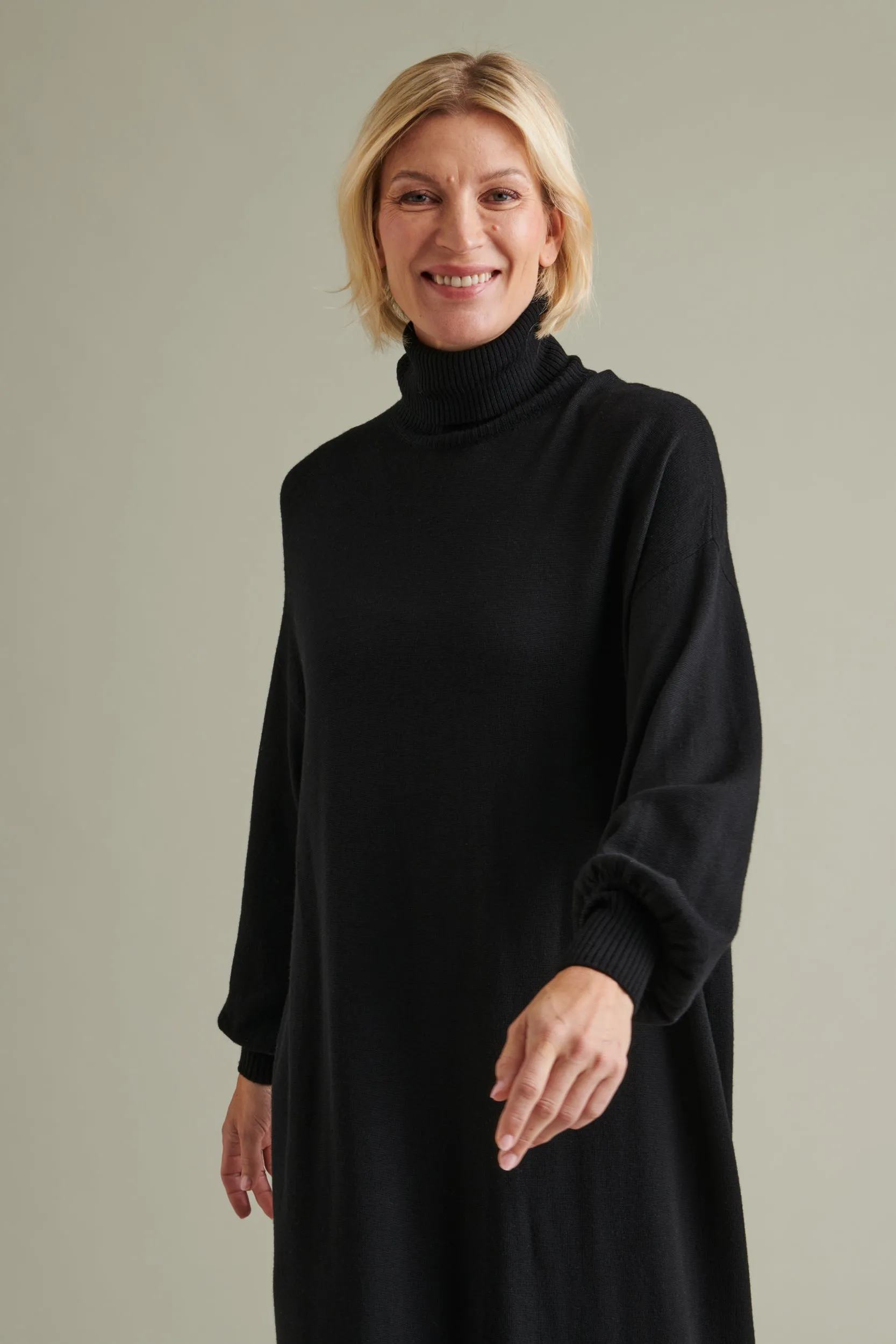 Aspö Knitted Turtleneck Dress Black sold by Ivalo.com product image thumbnail 2