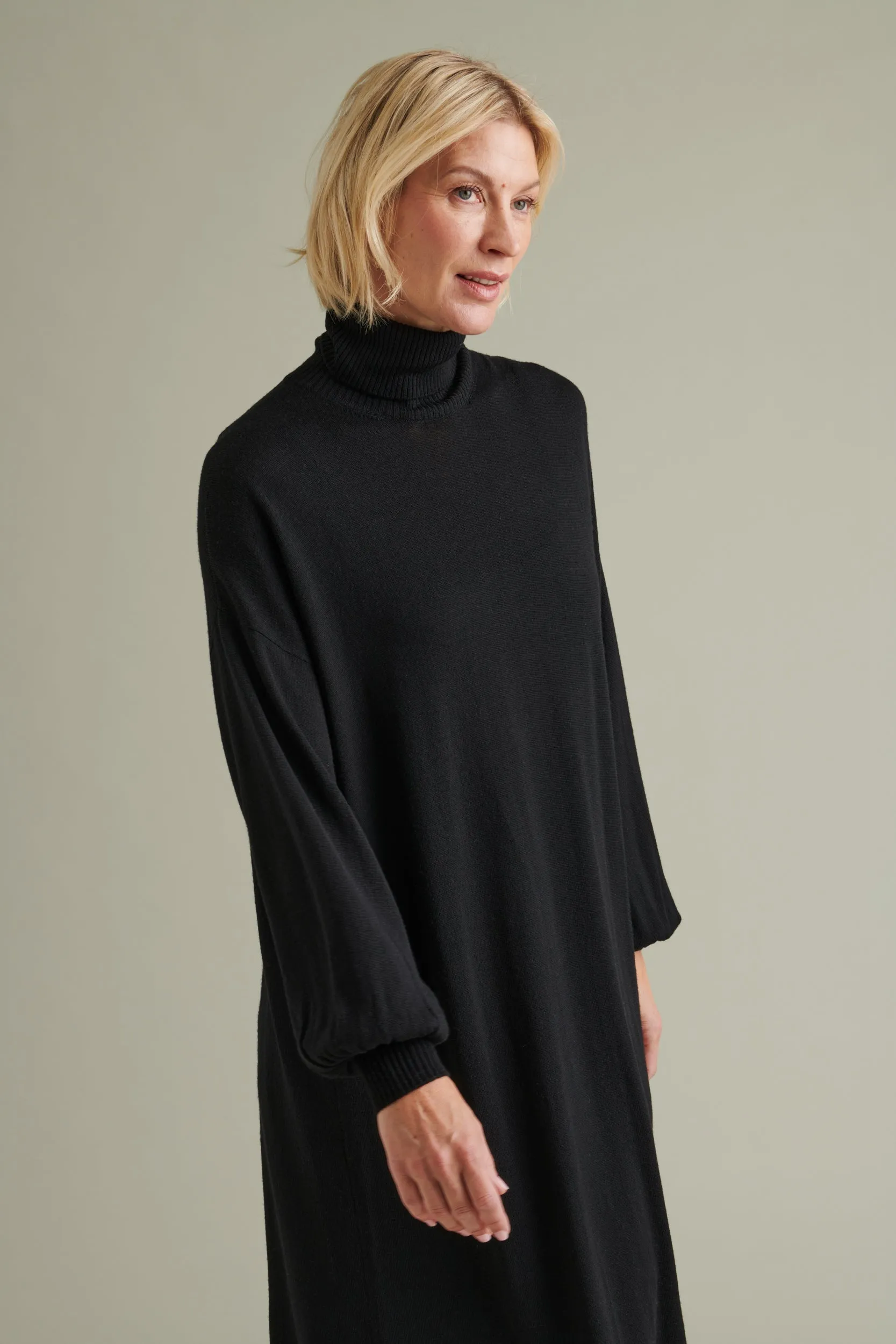 Aspö Knitted Turtleneck Dress Black sold by Ivalo.com product image thumbnail 3
