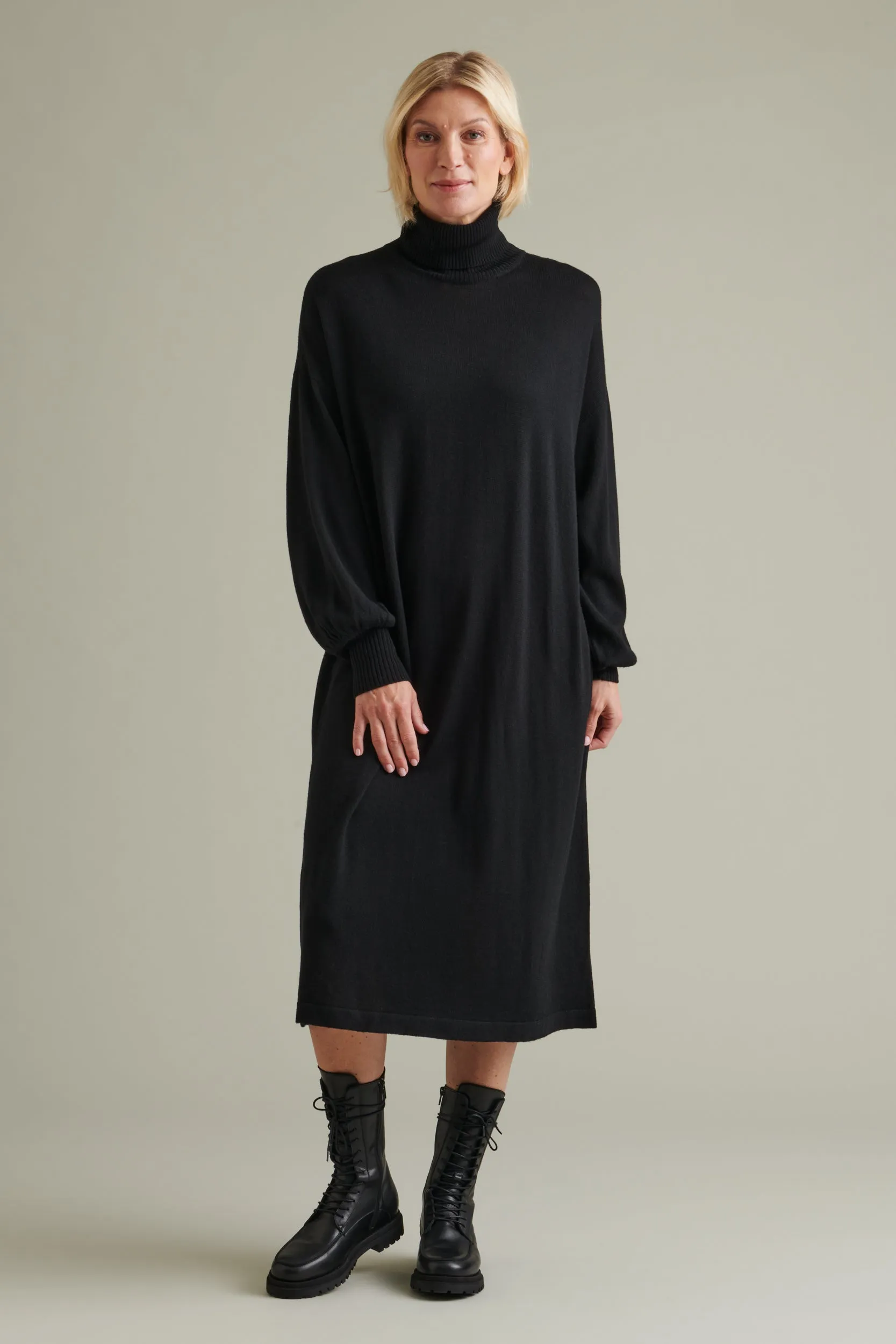 Aspö Knitted Turtleneck Dress Black sold by Ivalo.com