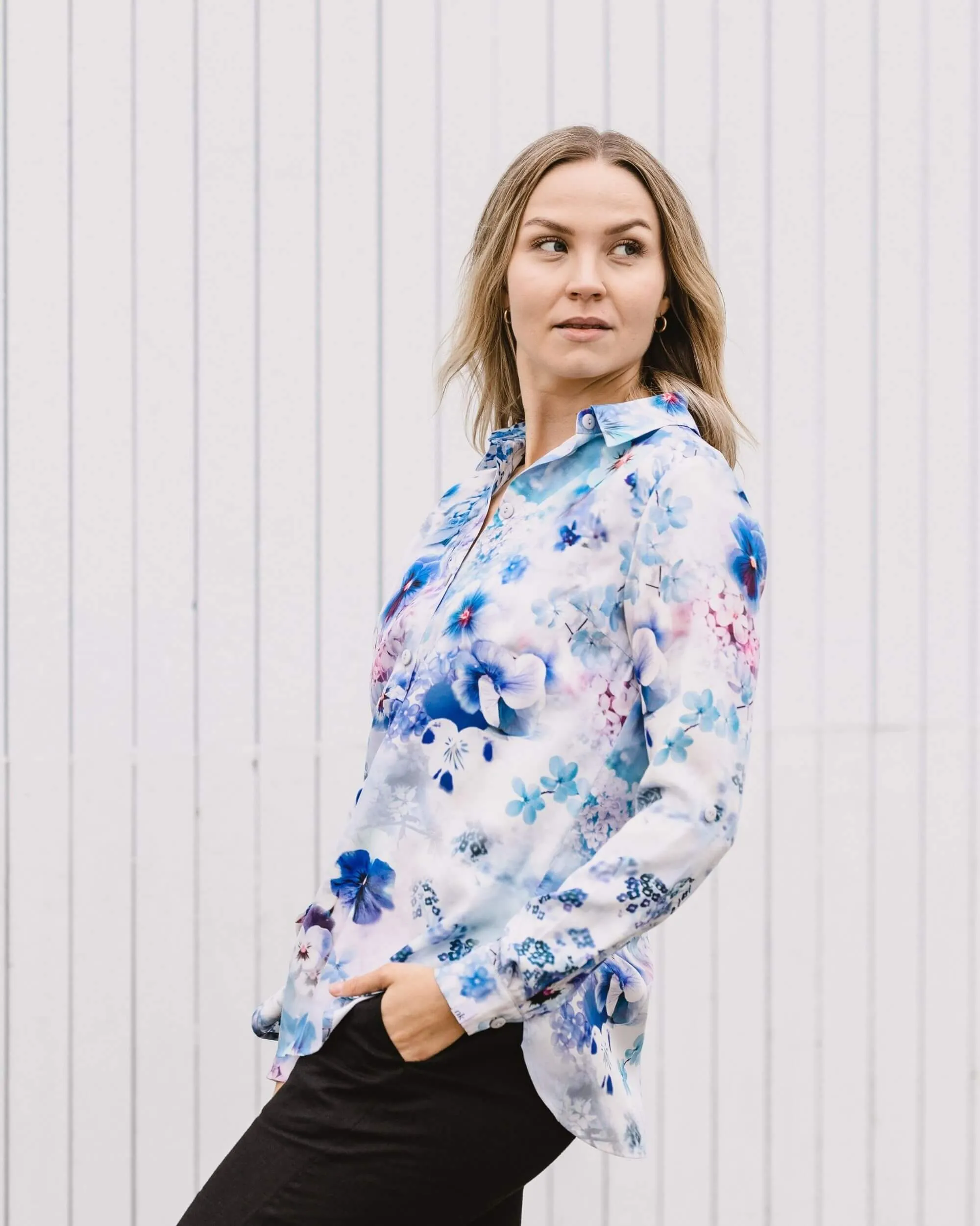 Chloe Button-up Shirt Lush Blue sold by Ivalo.com product image thumbnail 4