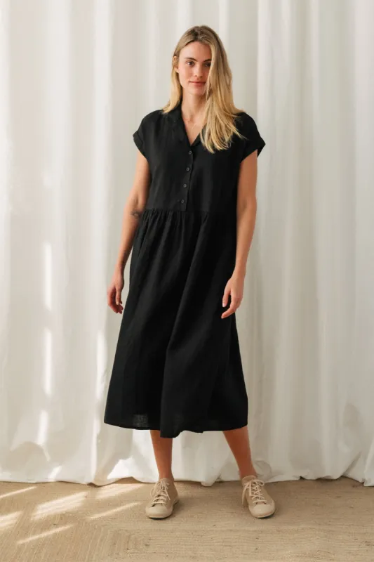 Wiese Linen Dress Black sold by Ivalo.com