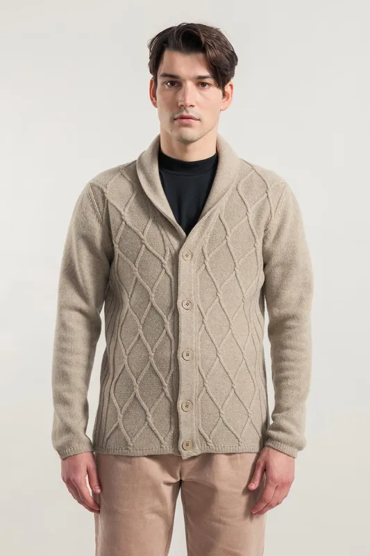 Ambrogio Men's Cardigan Recycled Wool sold by Ivalo.com
