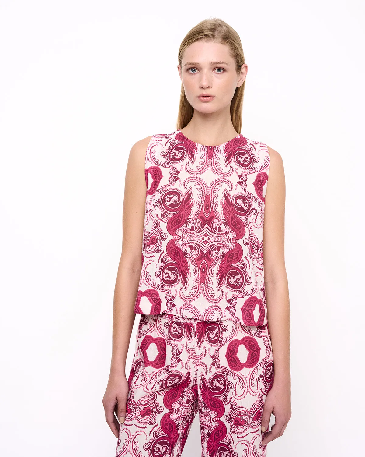 Penelope Print Sleeveless Top sold by Ivalo.com