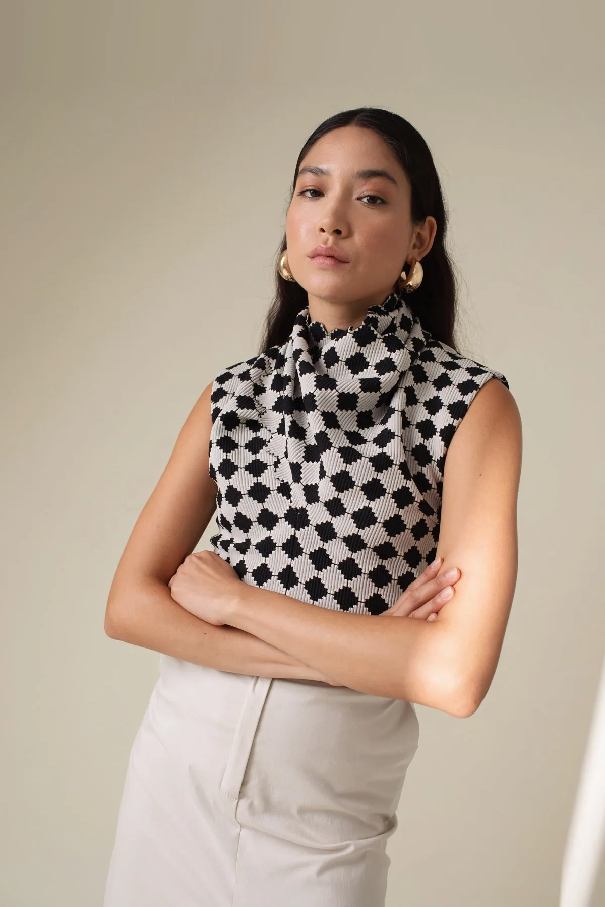 Ellis Neck-Wrap Top sold by Ivalo.com