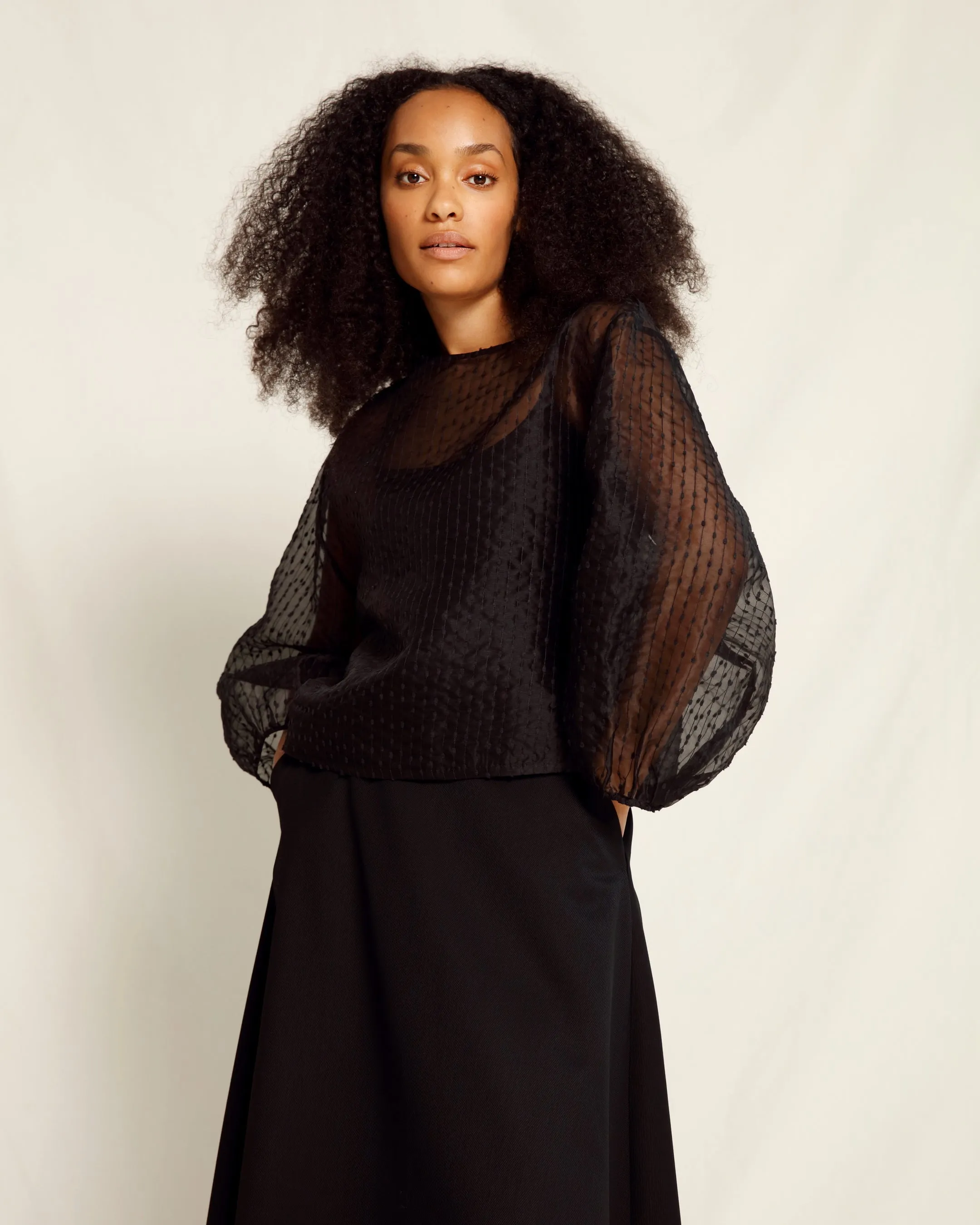 Eloise Shirt Macchiata Black sold by Ivalo.com