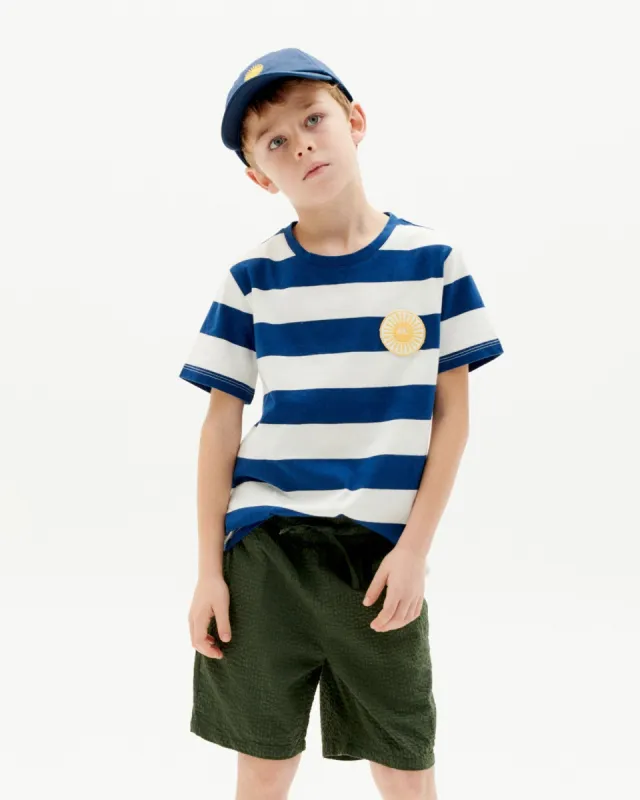 Kid's T-Shirt Striped Blue/White sold by Ivalo.com
