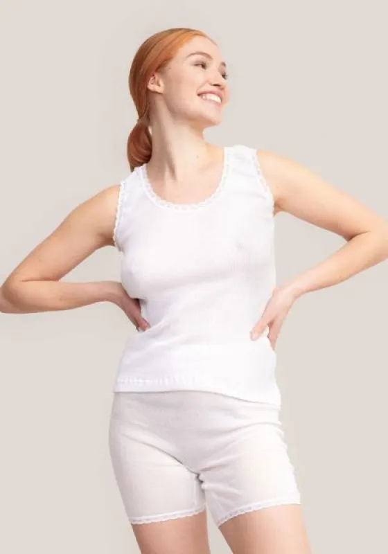 Tam Silk Women's Sleeveless Top White sold by Ivalo.com