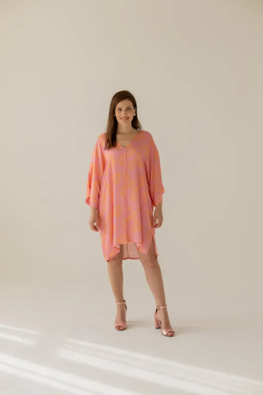 Thilde Dress Flowers Pink sold by Ivalo.com