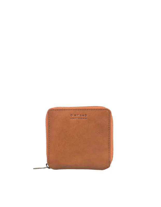 Sonny Square Wallet Cognac Stromboli Leather sold by Ivalo.com