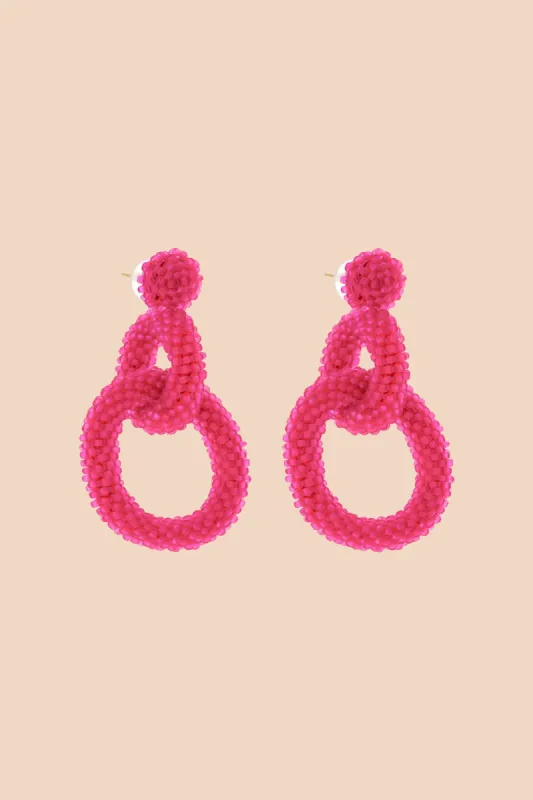 Gia Earrings Hot Pink sold by Ivalo.com
