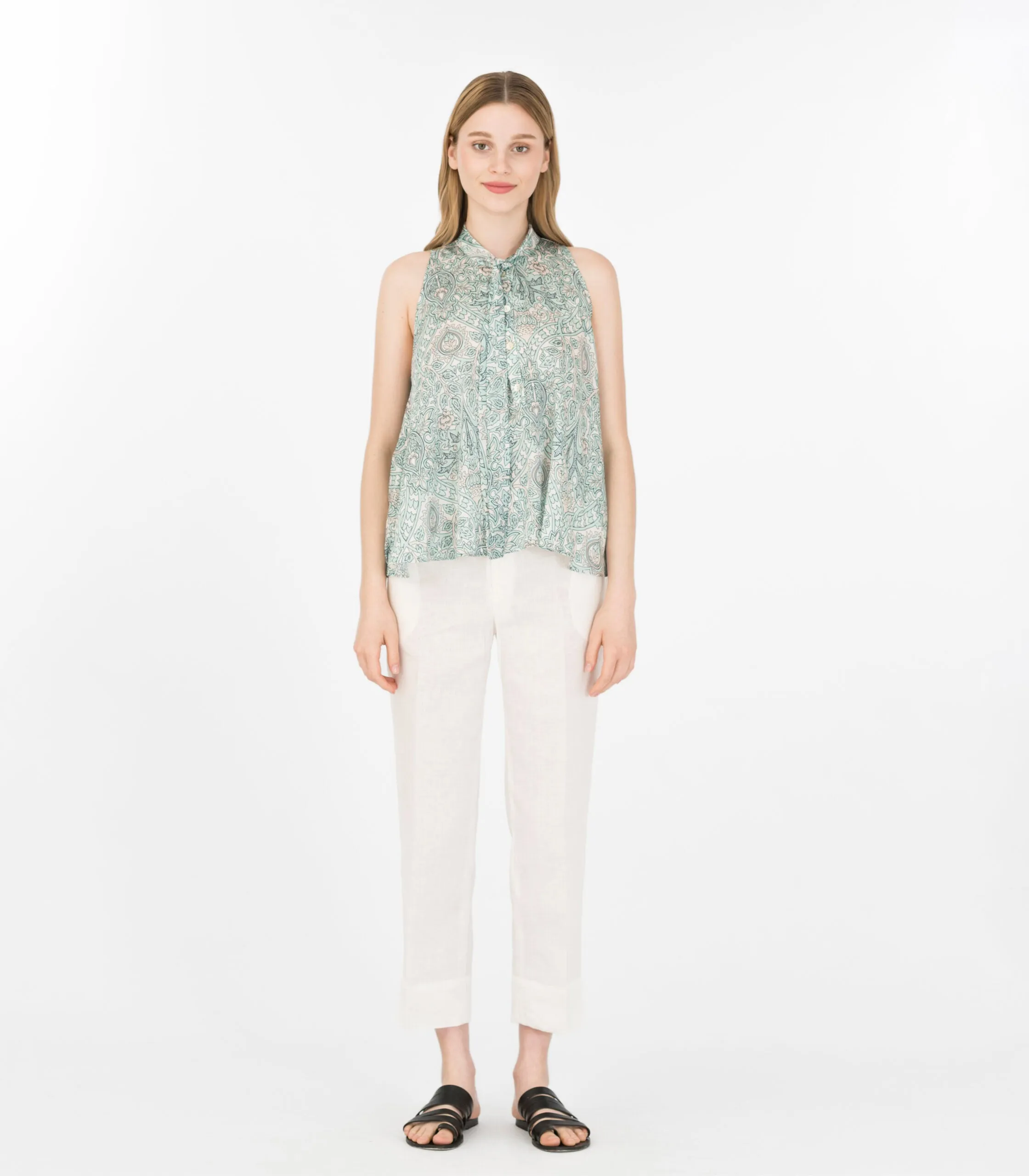 Zen Print Sleeveless Top Green sold by Ivalo.com product image thumbnail 3