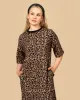 Boxy Dress Ilves Orange Brown sold by Ivalo.com