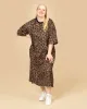 Boxy Dress Ilves Orange Brown sold by Ivalo.com