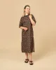 Boxy Dress Ilves Orange Brown sold by Ivalo.com