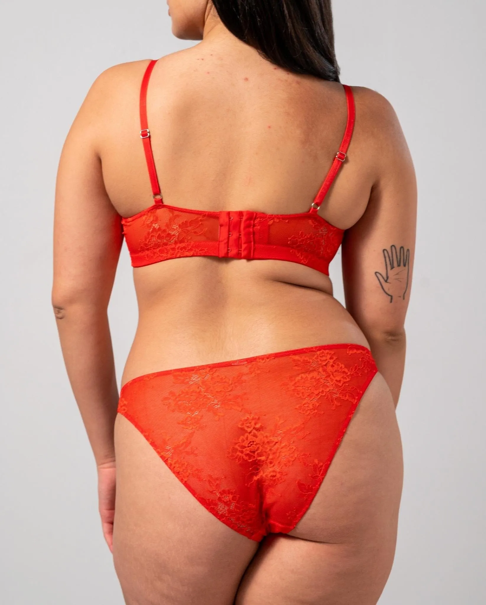 Floral Lace Bikini Briefs Fiery Red sold by Ivalo.com product image thumbnail 3