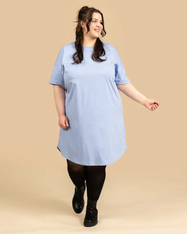 T-Shirt Dress Light Blue sold by Ivalo.com