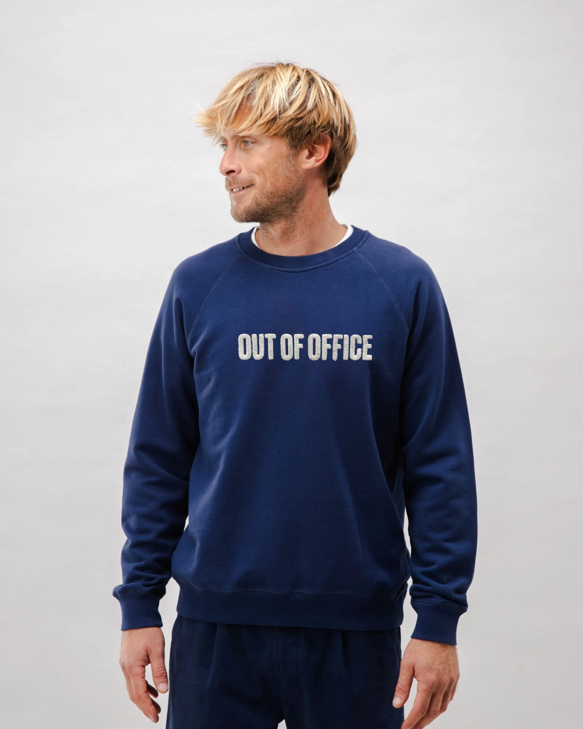 Out of Office Sweatshirt Navy Blue sold by Ivalo.com
