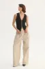 Loose Fit Knit Vest Black sold by Ivalo.com