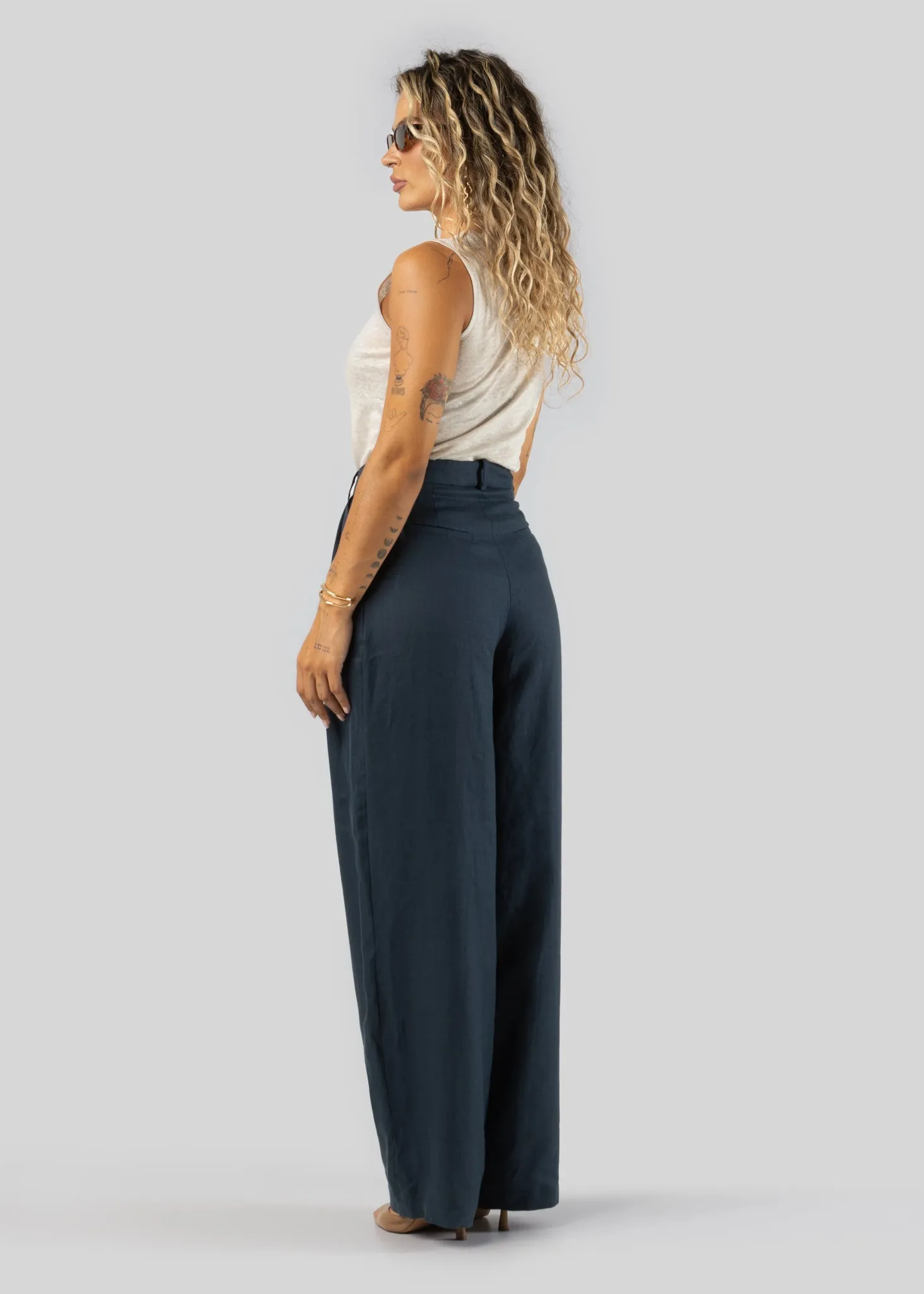 Linen Tank Top Beige sold by Ivalo.com product image thumbnail 5