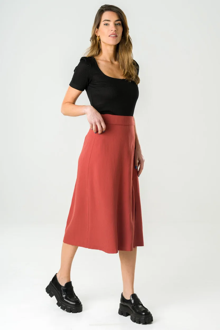 Azurite Midi Wrap Skirt Red sold by Ivalo.com product image thumbnail 3