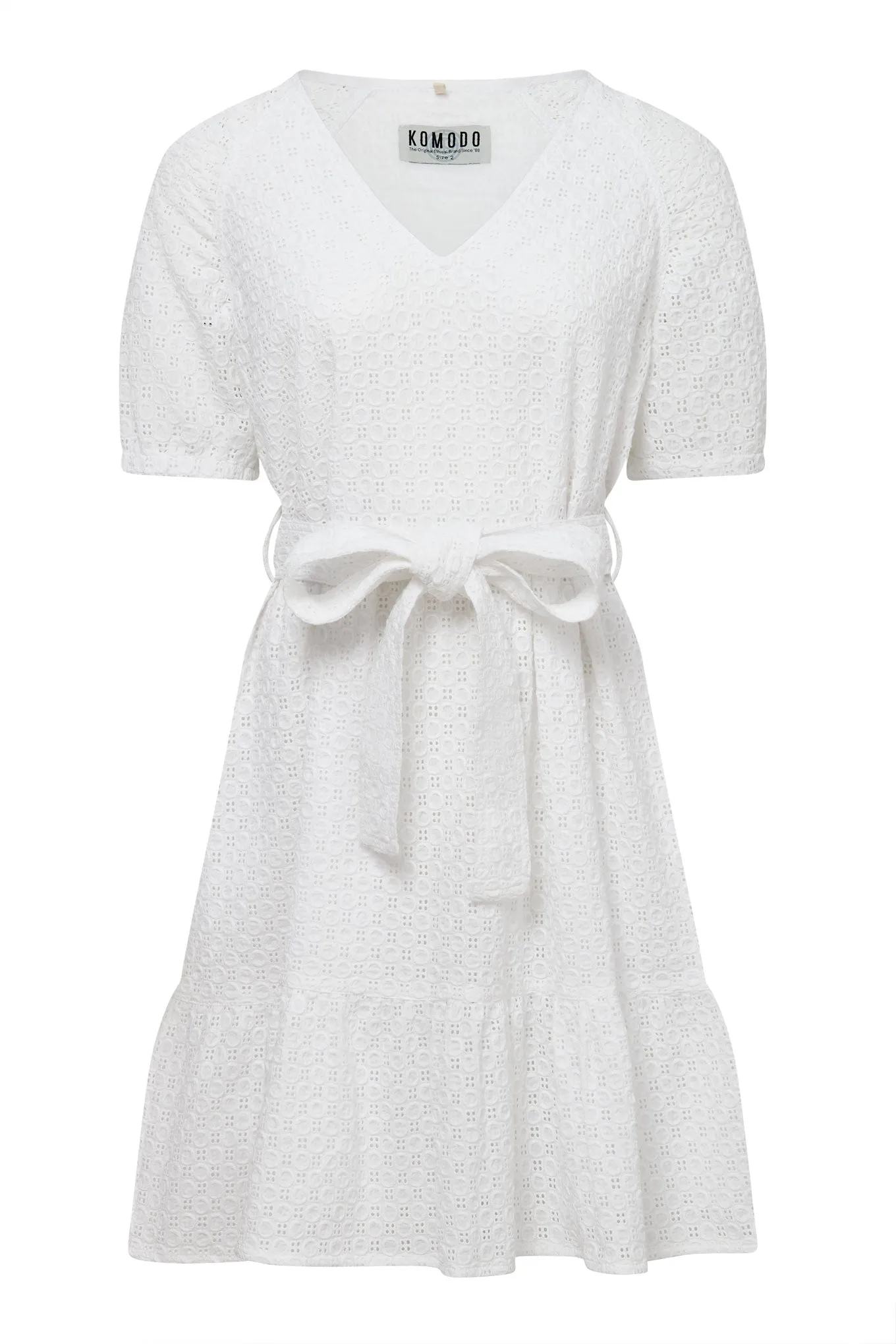 Lilia Cotton Broiderie Dress White sold by Ivalo.com