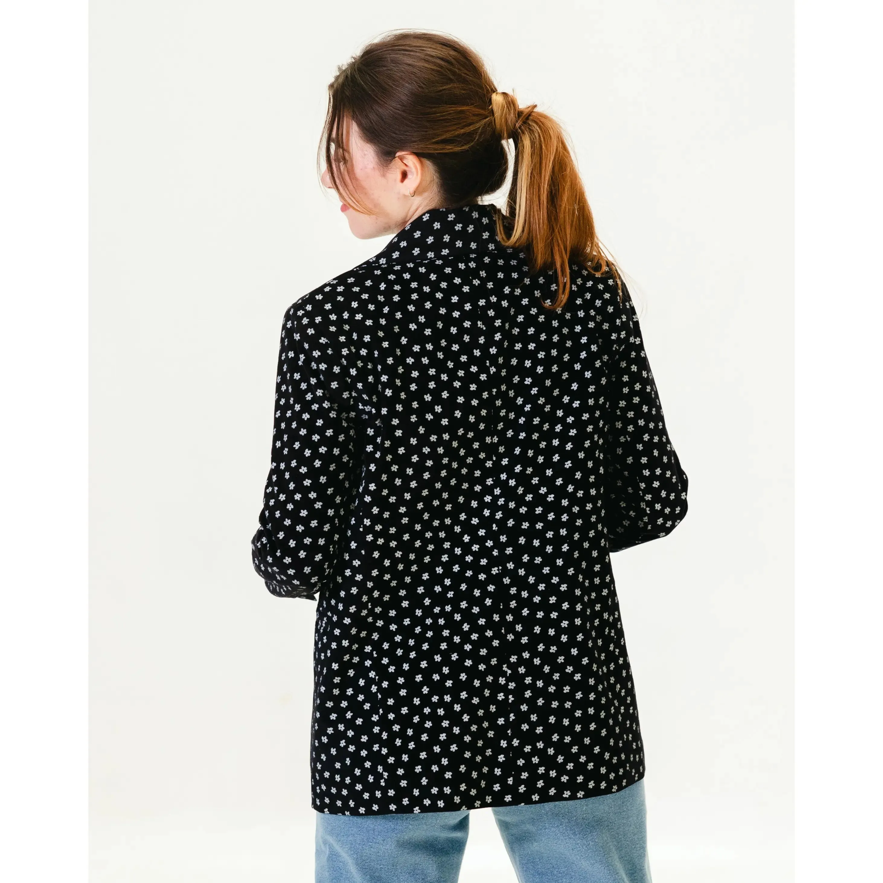 Floral Corduroy Blazer Black sold by Ivalo.com product image thumbnail 3