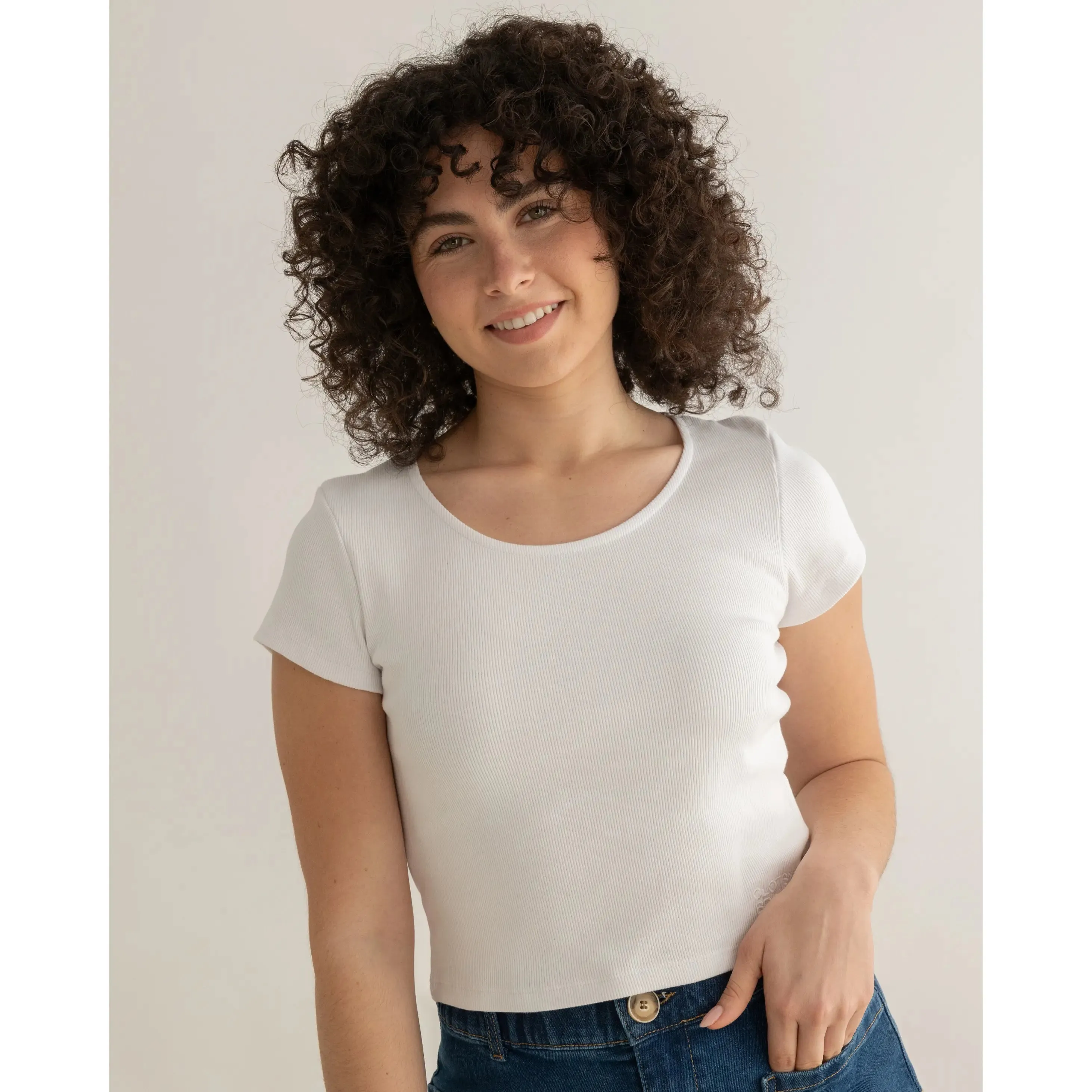 Clotsy Brand T-Shirt 2pack White & Beige sold by Ivalo.com