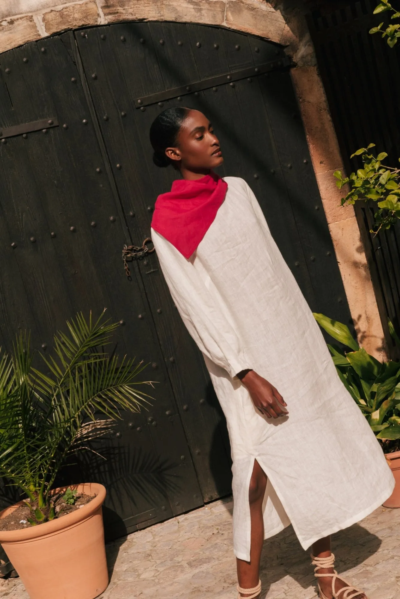 Amalia Long-Length Linen Dress sold by Ivalo.com product image thumbnail 4