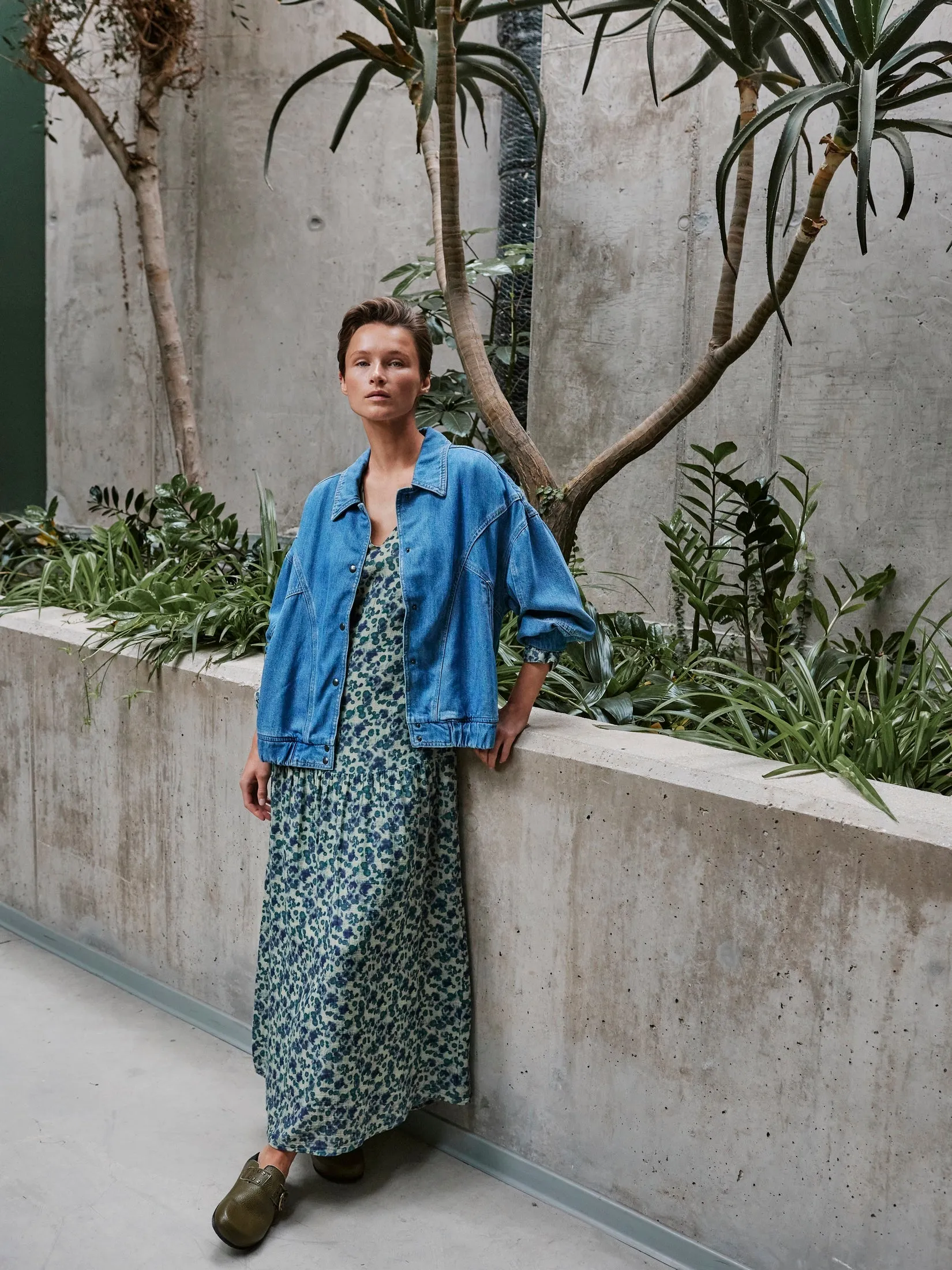 Printed Maxi Dress Green sold by Ivalo.com product image thumbnail 3