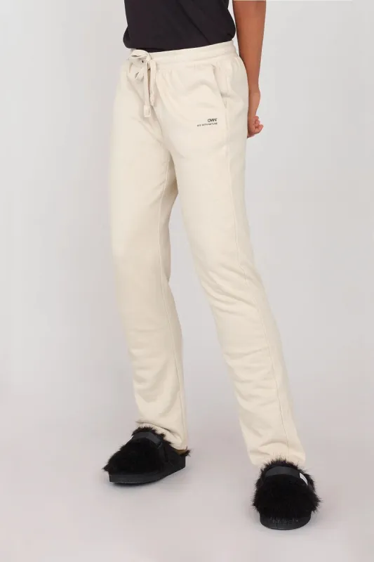 Women's Straight Gauzy Joggers Ecru sold by Ivalo.com