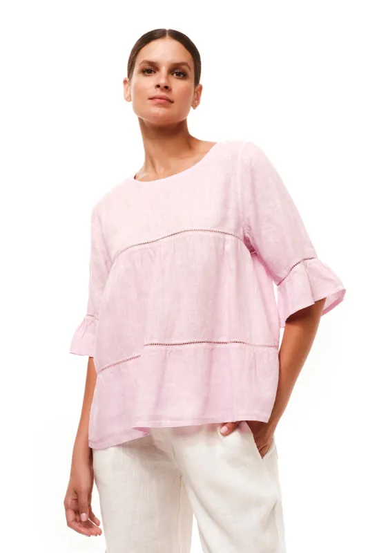 Guipure Lace Blouse Lavender sold by Ivalo.com