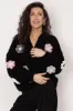 Flower Handmade Cardigan Black sold by Ivalo.com