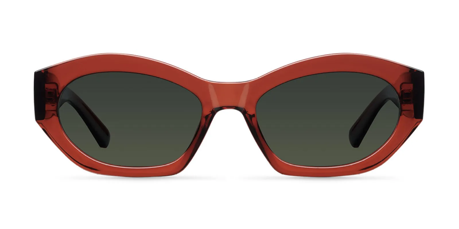 Siti Sunglasses Maroon Red/Olive Green sold by Ivalo.com