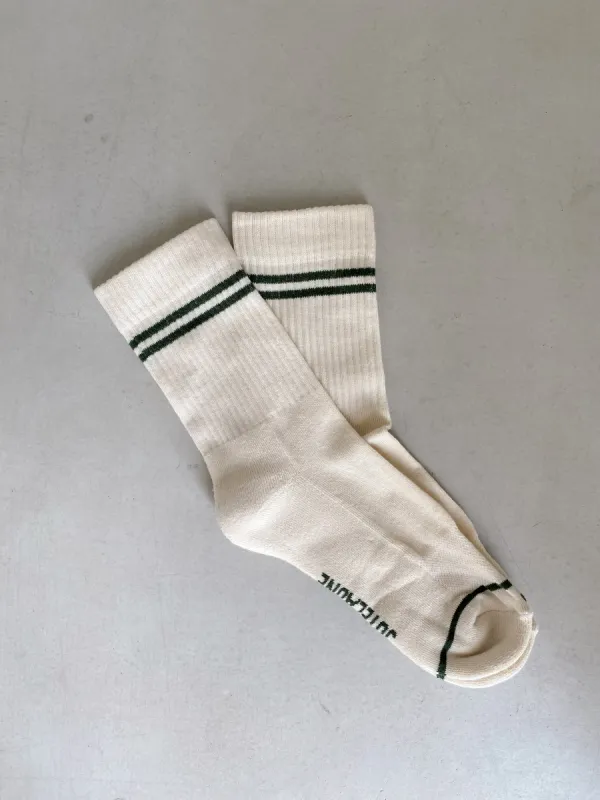 Green Sporty Socks White sold by Ivalo.com