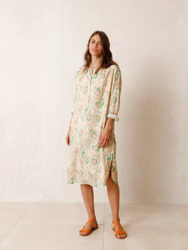 Geode Tunic Dress Light Pink/Green sold by Ivalo.com