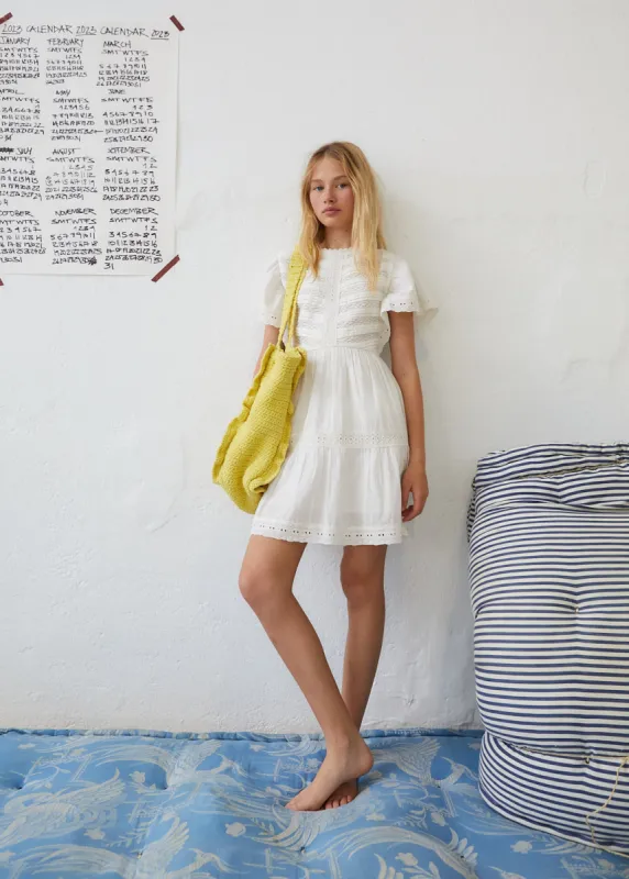 Downey Kid's Dress White sold by Ivalo.com