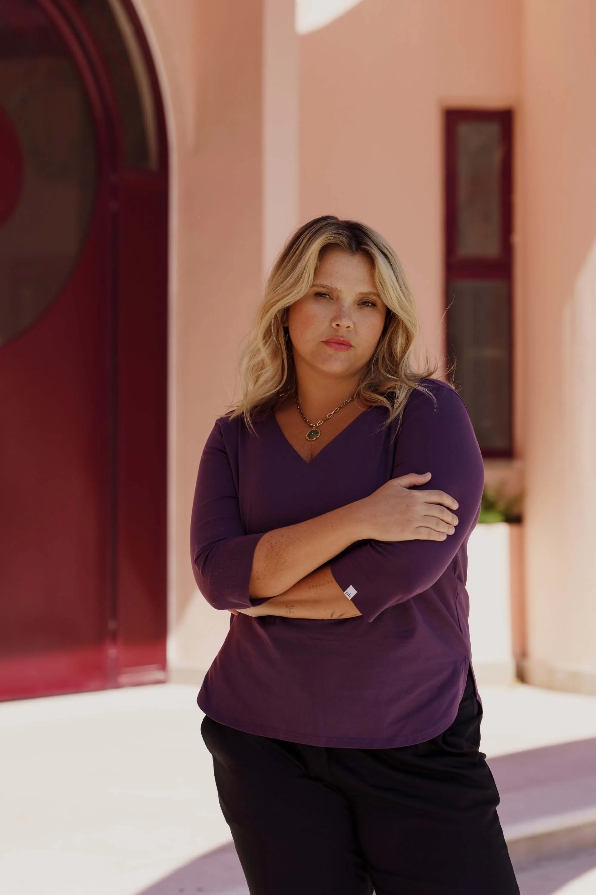 Vera Blouse Royal Violet sold by Ivalo.com